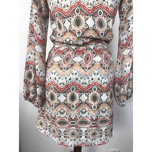 Revolve Show Me Your Mumu V Neck Multicolor Print Mini Dress - Picture 9 of 10